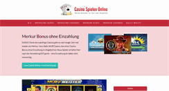 Desktop Screenshot of casinospielenonline.net